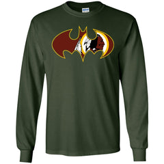 We Are The Washington Redskins Batman Nfl Mashup Men Long Sleeve Shirt Men Long Sleeve Shirt - parenttees