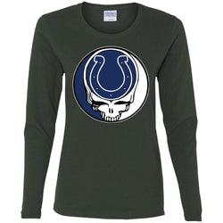 Indianapolis Colts Grateful Dead Steal Your Face Football Nfl Shirts Women Long Sleeve Shirt