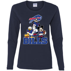 Mickey Mouse Buffalo Bills American Football Nfl Sports Shirt Women Long Sleeve Shirt Women Long Sleeve Shirt - parenttees