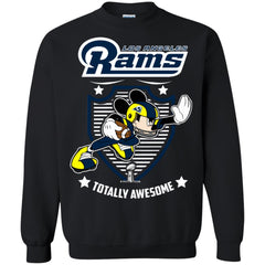 Nfl – Los Angeles Rams Totally Awesome Mickey Mouse Super Bowl 2019 Football Crewneck Pullover Sweatshirt Crewneck Pullover Sweatshirt - parenttees