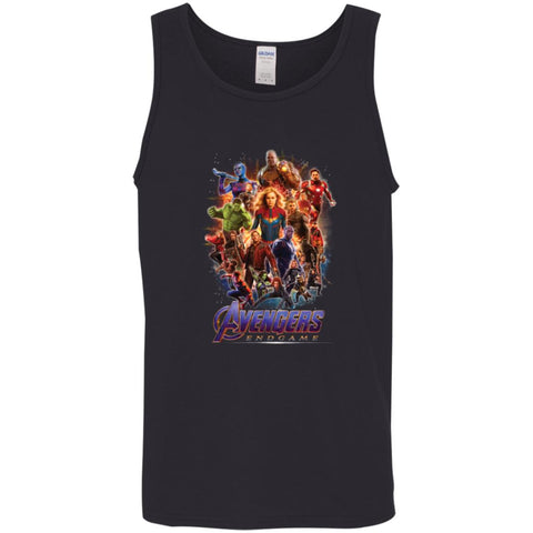 Marvel Avengers  Endgame Men Cotton Tank Black / X-Small Men Cotton Tank - parenttees