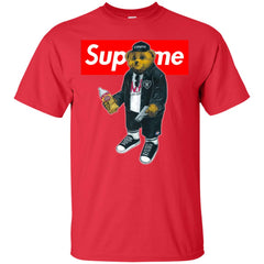 Supreme Bear Guns T-shirt Men Cotton T-Shirt Men Cotton T-Shirt - parenttees