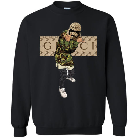 Gucci Gang Hiphop T-shirt Crewneck Pullover Sweatshirt Black / S Crewneck Pullover Sweatshirt - parenttees