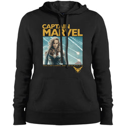 Captain Marvel Vintage Movie Poster Style Women Hooded Sweatshirt