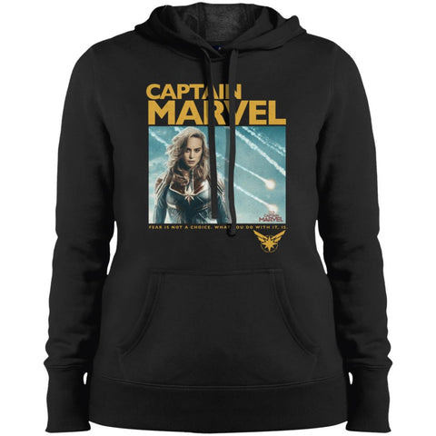 Captain Marvel Vintage Movie Poster Style Women Hooded Sweatshirt Black / X-Small Women Hooded Sweatshirt - parenttees