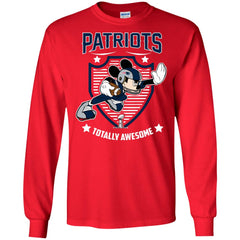 Nfl – New England Patriots Totally Awesome Mickey Mouse Super Bowl 2019 Football Men Long Sleeve Shirt Men Long Sleeve Shirt - parenttees