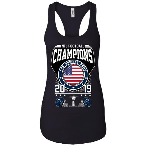 Nfl – Football Champions Los Angeles Rams Super Bowl 2019 Women Tank Top Black / X-Small Women Tank Top - parenttees