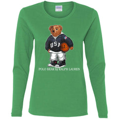 Polo Bear Ralph Lauren Shirt Women Long Sleeve Shirt Women Long Sleeve Shirt - parenttees