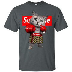 Supreme Boxing Cat Best Funny T-shirt Men Cotton T-Shirt Men Cotton T-Shirt - parenttees