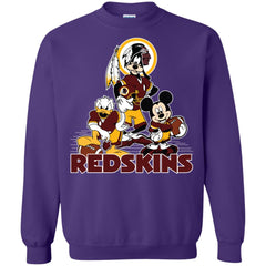 Mickey Mouse Washington Redskins American Football Nfl Sports Shirt Crewneck Pullover Sweatshirt Crewneck Pullover Sweatshirt - parenttees