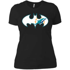 We Are The Miami Dolphins Batman Nfl Mashup Women Cotton T-Shirt Women Cotton T-Shirt - parenttees