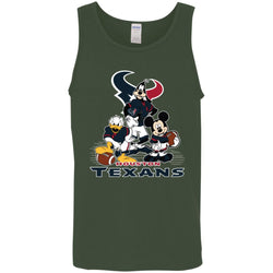 Mickey Mouse Houston Texans American Football Nfl Sports Shirt Men Cotton Tank