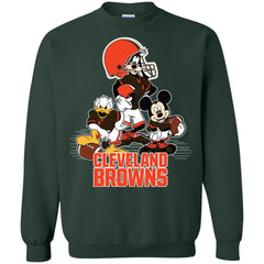 Mickey Mouse Cleveland Browns American Football Nfl Sports Shirt Crewneck Pullover Sweatshirt Crewneck Pullover Sweatshirt - parenttees