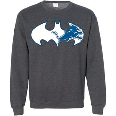 We Are The Detroit Lions Batman Nfl Mashup Crewneck Pullover Sweatshirt Crewneck Pullover Sweatshirt - parenttees