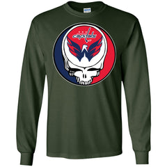 Washington Capitals Grateful Dead Steal Your Face Hockey Nhl Shirts Men Long Sleeve Shirt Men Long Sleeve Shirt - parenttees