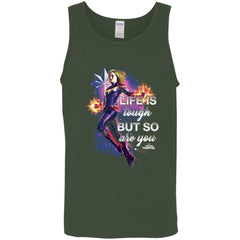 Captain Marvel Inspirational Quote Flight Men Cotton Tank Men Cotton Tank - parenttees