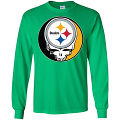 Pittsburgh Steelers Grateful Dead Steal Your Face Football Nfl Shirts Men Long Sleeve Shirt Men Long Sleeve Shirt - parenttees