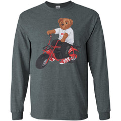 Supreme Bear Moto T-shirt Men Long Sleeve Shirt Men Long Sleeve Shirt - parenttees