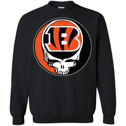 Cincinnati Bengals Grateful Dead Steal Your Face Football Nfl Shirts Crewneck Pullover Sweatshirt