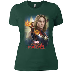 Marvel Captain Marvel Powers Portrait Women Cotton T-Shirt Women Cotton T-Shirt - parenttees