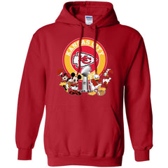 Nfl – Kansas City Chiefs Super Bowl 2019 Mickey Mouse Minnie Mouse Donald Duck Daisy Duck Football Pullover Hoodie Sweatshirt Pullover Hoodie Sweatshirt - parenttees