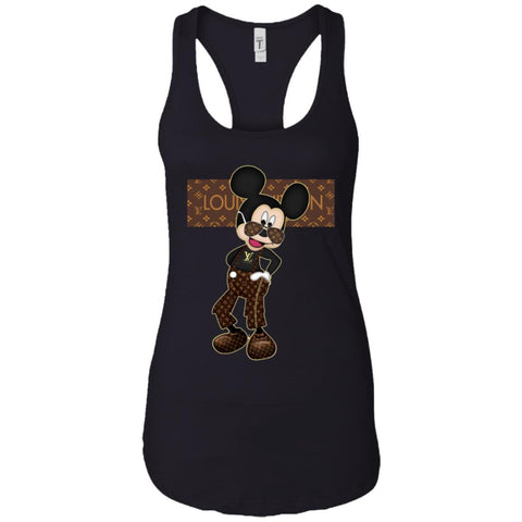 Best Louis Vuitton Mickey Fashion T-shirt Women Tank Top Black / X-Small Women Tank Top - parenttees