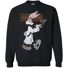 Louis Vuitton Rabbit Smoking Shirt Crewneck Pullover Sweatshirt Crewneck Pullover Sweatshirt - parenttees