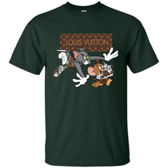 Louis Vuitton Cartoon Tom And Jerry T-shirt Men Cotton T-Shirt Men Cotton T-Shirt - parenttees