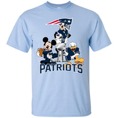 Nfl - New England Patriots Donald Duck Goofy Mickey Mouse Super Bowl 2019 Football Men Cotton T-Shirt Men Cotton T-Shirt - parenttees