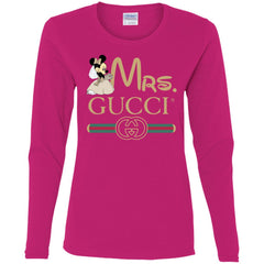 Gucci Couple Disney Minnie Valentine's Day T-shirt Women Long Sleeve Shirt Women Long Sleeve Shirt - parenttees