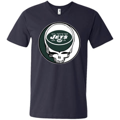 New York Jets Grateful Dead Steal Your Face Football Nfl Shirts Men V-Neck T-Shirt Men V-Neck T-Shirt - parenttees