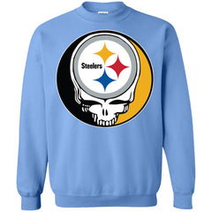 Pittsburgh Steelers Grateful Dead Steal Your Face Football Nfl Shirts Crewneck Pullover Sweatshirt Crewneck Pullover Sweatshirt - parenttees