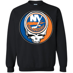 New York Islanders Grateful Dead Steal Your Face Hockey Nhl Shirts Crewneck Pullover Sweatshirt