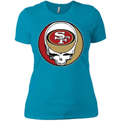 San Francisco 49ers Grateful Dead Steal Your Face Football Nfl Shirts Women Cotton T-Shirt Women Cotton T-Shirt - parenttees