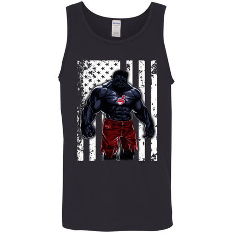 Giants Hulk Cleveland Indians T-shirt Flag Men Cotton Tank Black / X-Small Men Cotton Tank - parenttees