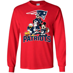 Mickey Mouse New England Patriots American Football Nfl Sports Shirt Men Long Sleeve Shirt Men Long Sleeve Shirt - parenttees