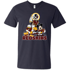 Mickey Mouse Washington Redskins American Football Nfl Sports Shirt Men V-Neck T-Shirt Men V-Neck T-Shirt - parenttees