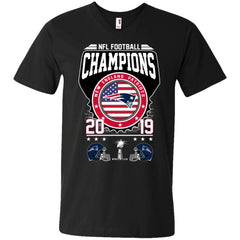 Nfl – Football Champions New England Patriots Super Bowl 2019 Men V-Neck T-Shirt Men V-Neck T-Shirt - parenttees