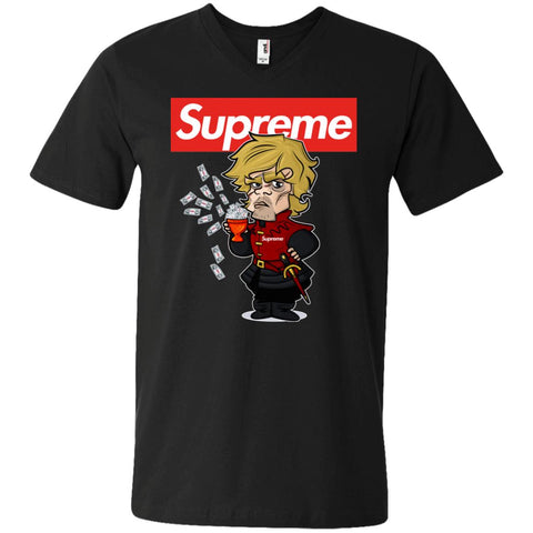 Supreme Tyrion Game Of Thrones T-shirt Men V-Neck T-Shirt Black / S Men V-Neck T-Shirt - parenttees