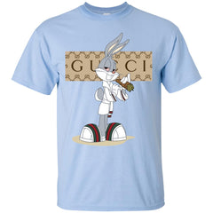 Gucci Rabbit Smoking Funny T-shirt Men Cotton T-Shirt Men Cotton T-Shirt - parenttees