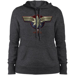 Marvel Captain Marvel Movie Chest Symbol Women Hooded Sweatshirt Women Hooded Sweatshirt - parenttees