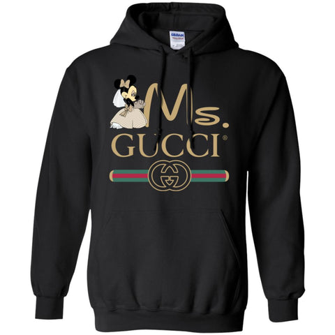 Ms Minnie Gucci Couple Disney Shirt Valentine's Day T-shirt Pullover Hoodie Sweatshirt Black / S Pullover Hoodie Sweatshirt - parenttees