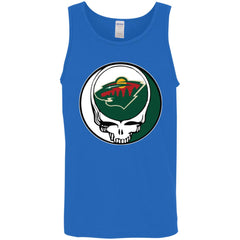 Minnesota Wild Grateful Dead Steal Your Face Hockey Nhl Shirts Men Cotton Tank Men Cotton Tank - parenttees