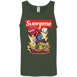 Supreme Mario Gaming T-shirt Men Cotton Tank