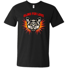 Gucci 2018 Cat Blind For You T-shirt Men V-Neck T-Shirt Men V-Neck T-Shirt - parenttees