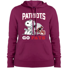 Go Pats - New England Patriots Super Bowl 2019 Snoopy Football Nfl Women Hooded Sweatshirt Women Hooded Sweatshirt - parenttees