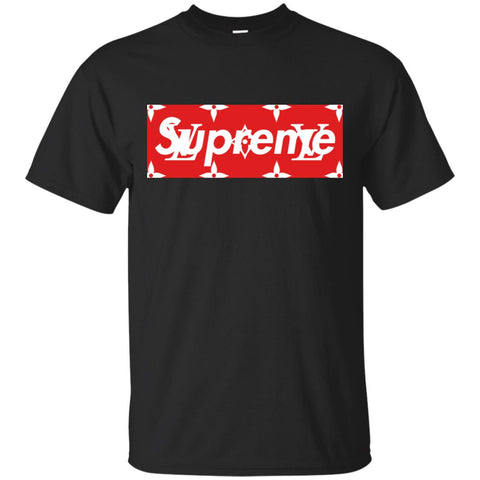 Louis Vuitton Box Supreme T-shirt Men Cotton T-Shirt Black / S Men Cotton T-Shirt - parenttees