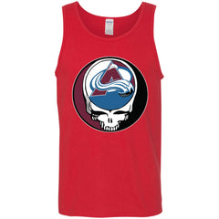 Colorado Avalanche Grateful Dead Steal Your Face Hockey Nhl Shirts Men Cotton Tank Men Cotton Tank - parenttees