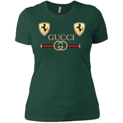 Best Gucci Ferrari New T-shirt Women Cotton T-Shirt