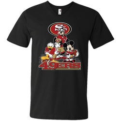 Mickey Mouse San Francisco 49ers American Football Nfl Sports Shirt Men V-Neck T-Shirt